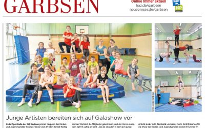 Junge Artisten bereiten sich auf Galashow vor (HAZ)